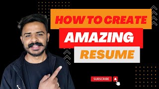 How to build Eye Catchy Resume in 15 minutes | Job ready Resume | Rohit Saini