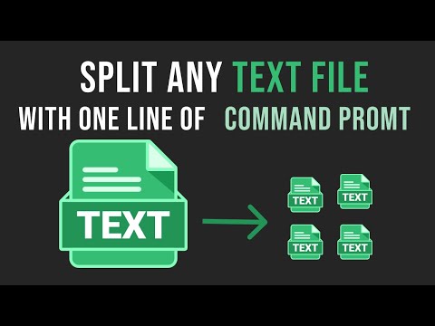 How to split any large text file to small mutiple file
