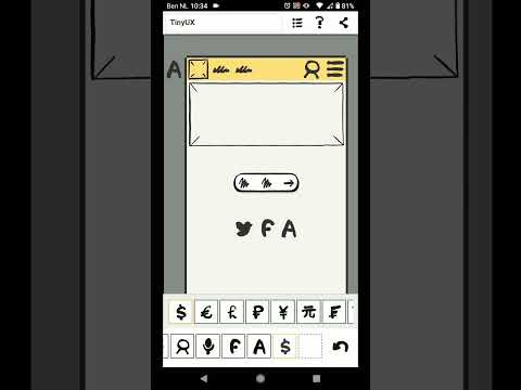 TinyUX (1.0.8) - Create wireframes and do UX brainstorming on your mobile phone