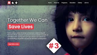 #3 Build Complete website using HTML CSS only | Tutorial for beginners | HTML CSS 2020