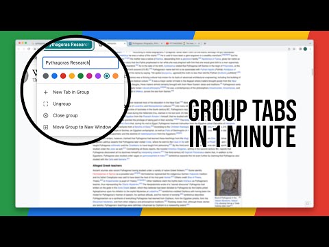 How To Organise Tabs In Google Chrome