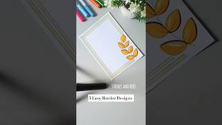 5 border designs for projects||#shorts #borderdesign #borderdesignforproject #projectdesign