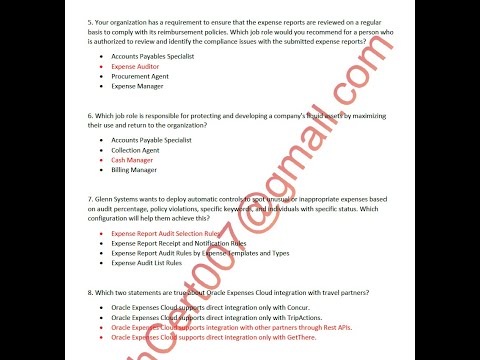 Oracle Financials Business Process Foundations Associate Rel 2 (1Z0-1107-23) Dump