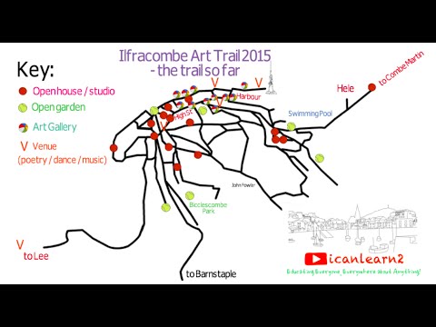 Ilfracombe Art Trail - latest map