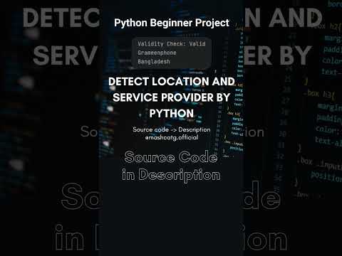 Python Phone Number Tracker: Detect Location & Service Provider Instantly!