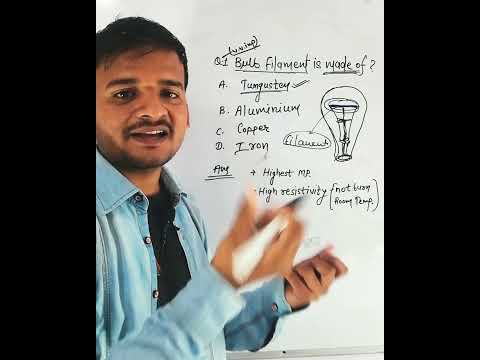 electricity /filament is made of टंगस्टन why? #cbseboard #physics #electricity #viral_video #shorts