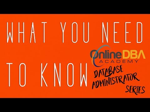 Oracle Database Administrator Tips #1 - What you need to know