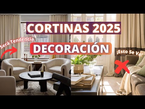 CORTINAS 2025 IDEAS MODERNAS! TENDENCIAS SALÓN, DORMITORIO, COCINA