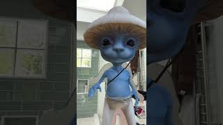 Adorable Blue Character with a Funny Hat Dance#funny #cutecharacter #animation