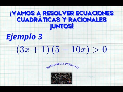 INECUACIONES CUADRÁTICA EJEMPLO 3