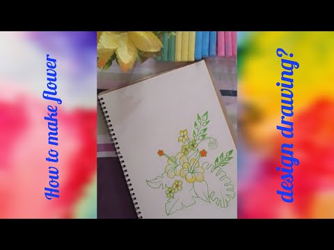 How to make flower design drawing/flower  design?