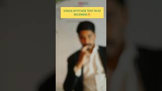 #AptitudeTest #PlacementTips #Shorts #CampusPlacement #AptitudeTricks #JobInterviewTips #shortsviral