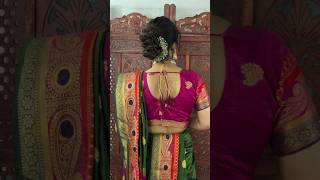 Beautiful Trendy Marathi look #marathi #shorts #hairstyle #hairtutorial #trending