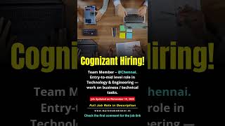 Apply: Cognizant Team Member — Chennai | AS400/COBOL basics welcome | Posted Nov 19, 2025 #chennai