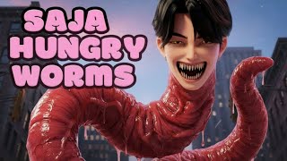 SAJA BOYS BECOME HUNGRY WORMS 🪱🔥 | K-Pop Demon Hunters Lyrics Video