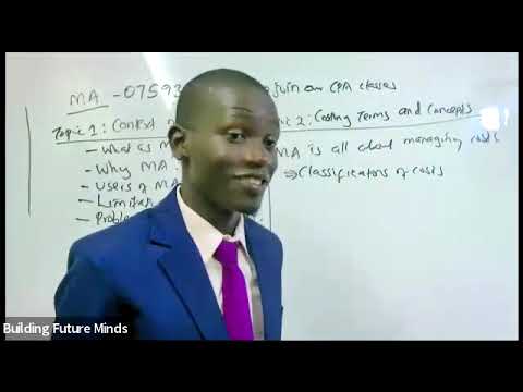 INTRODUCTION TO MANAGEMENT ACCOUNTING, MA (KASNEB CPA)