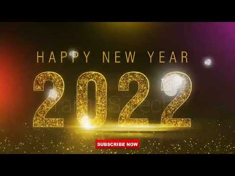 happy new year 2022 gold colour text trending template | Tamil S Tech