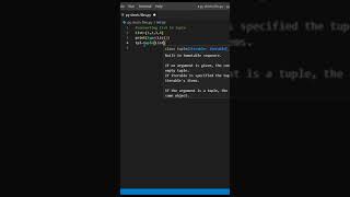 converting list to tuple #python #pythonforbeginners #learnpython #pythonshorts #coding