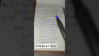 #10 Ex 4.1 Q2(i) #maths #class10 #lokeshsir #ncertsolutions #ncertsolutionsforclass10maths