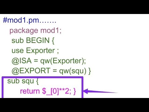 Nested Module concept in Perl scripting language