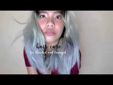 hair care for damaged bleached hair || products i used