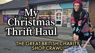 My 2025 Christmas Charity Shop Haul: Thrifting for Gifts & Hidden Gems! (No Shame!)