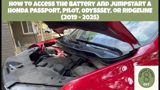 How to ACCESS AND JUMPSTART a Honda Battery (PASSPORT, PILOT, ODYSSEY OR RIDGELINE, 2019-2025)