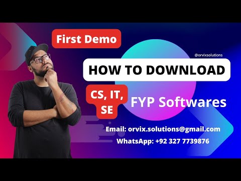 CS619 FYP Viva Preparation First Class How to Download Software