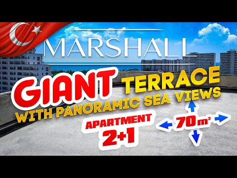 Turkey. Big 2 bedroom apartment + Giant terrace with panoramic views of the Mediterranean Sea.