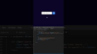 How to Create A Search Bar using html css #shorts