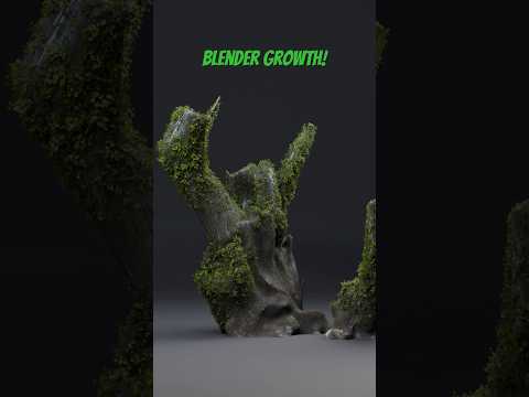 Experimenting with growth, weight paint and proximity😍#blender3d #blenderanimation #growth #blender