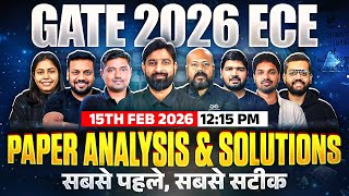 GATE 2026 ECE | Exam Analysis & Detailed Solutions | Electronics and Communication Engineering