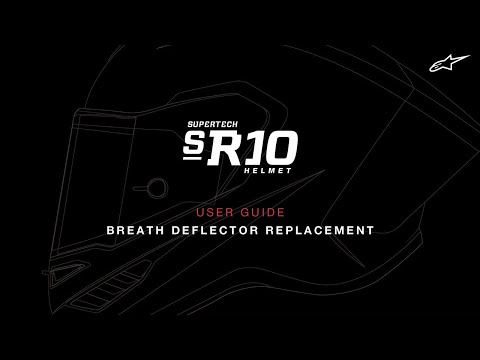 Supertech R10 Helmet User Guide | Breath Deflector Replacement