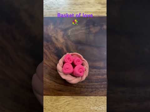 Basket of Love #art #artist #cute#clay #clayart #viral #shorts #video #viralvideo