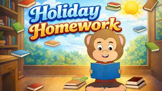 Filmymoji || Middle Class Monkeys || Holiday Home Work Animated Kids Story || Cartoon Series