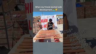When my friend started web development #shorts #friends #webdevelopment #short