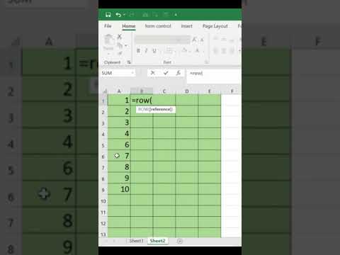 Auto serial numbers formula