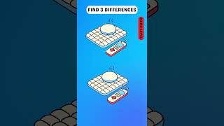 Your Brain Will Be Tricked! Spot All 3 Differences Now! #brainchallenge #braingames