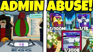 🔴CHRISTMAS ADMIN ABUSE and BIGGEST Giveaways LIVE in Bubble Gum Simulator INFINITY