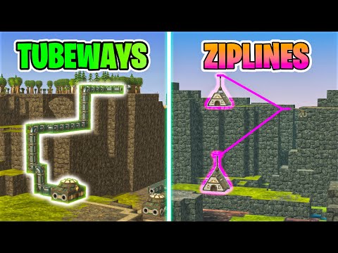 I Tested Timberborn New Ziplines & Tubeways… And It's INSANE!