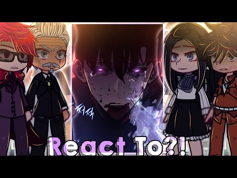 👑|| Solo Leveling React To SUNG JINWOO + SUNG VS THE MONARCHS! ||👑《GCRV》|| Solo leveling react to ||