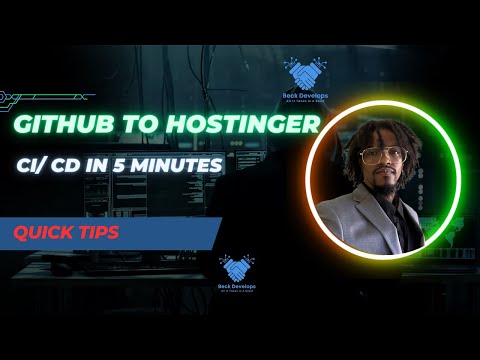 How to Setup Auto Deployment From Github Using Hostinger