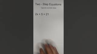 Solving Two-Step Equations