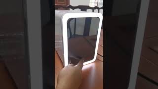 Personal Chiller LED Light Mini Fridge with Mirror, Mini Fridge Mini Freezer, Hotel Mini Bar Mini Fr