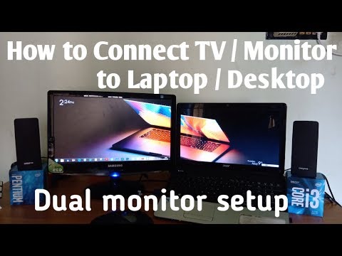 How to connect TV/Monitor to your laptop/desktop || Dual Monitor  Setup Step by Step