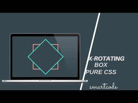 CSS Box Rotating Animation | Pure CSS3 HTML5 Tutorial