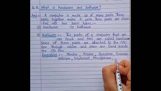 What  is Hardware and Software? || Computer Hardware and Software in English ||#extension.com