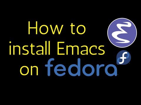 How to install Emacs on Fedora Linux