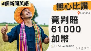 【J個新聞英語】無心比個讚，農夫判賠61000加幣｜EP20｜20231011｜#時事英文 #英文單字 #英文文法 #英文聽力