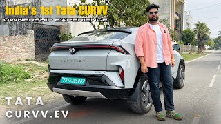 New Tata Curvv.ev 2025 Ownership experience 🔥 Range? Free charging? Issues? | 14000 kms Review!